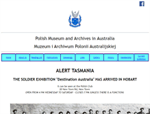 Tablet Screenshot of polishmuseumarchives.org.au